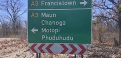 sign board for the location